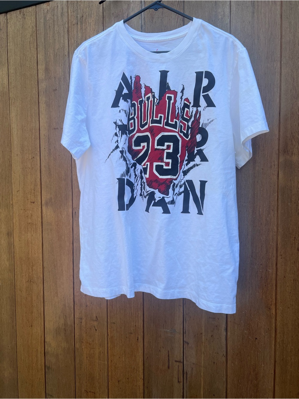 Jordan White Graphic 'Bulls 23' Short Sleeve Tee